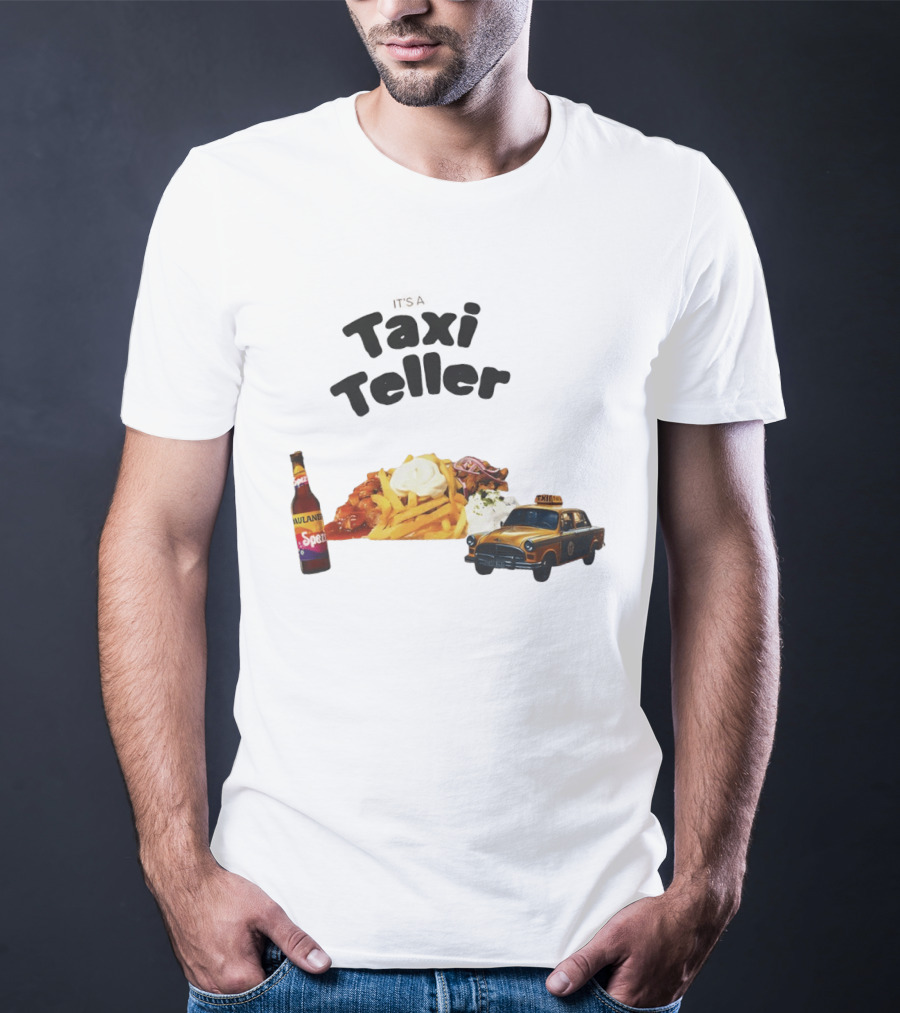 Kebab Fries Taxi Teller With Paulaner Spezi Car T-Shirt