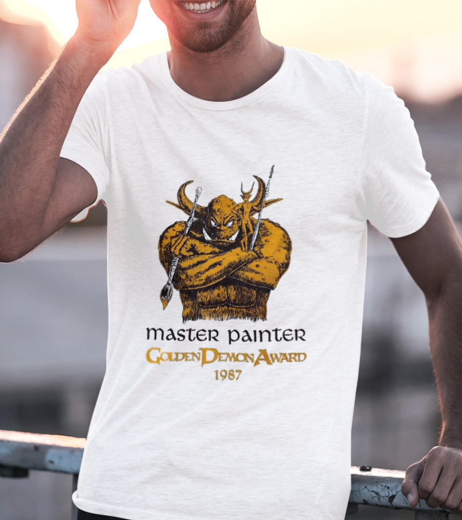 Master Painter Golden Demon Award 1987 Vintage Monster T-Shirt