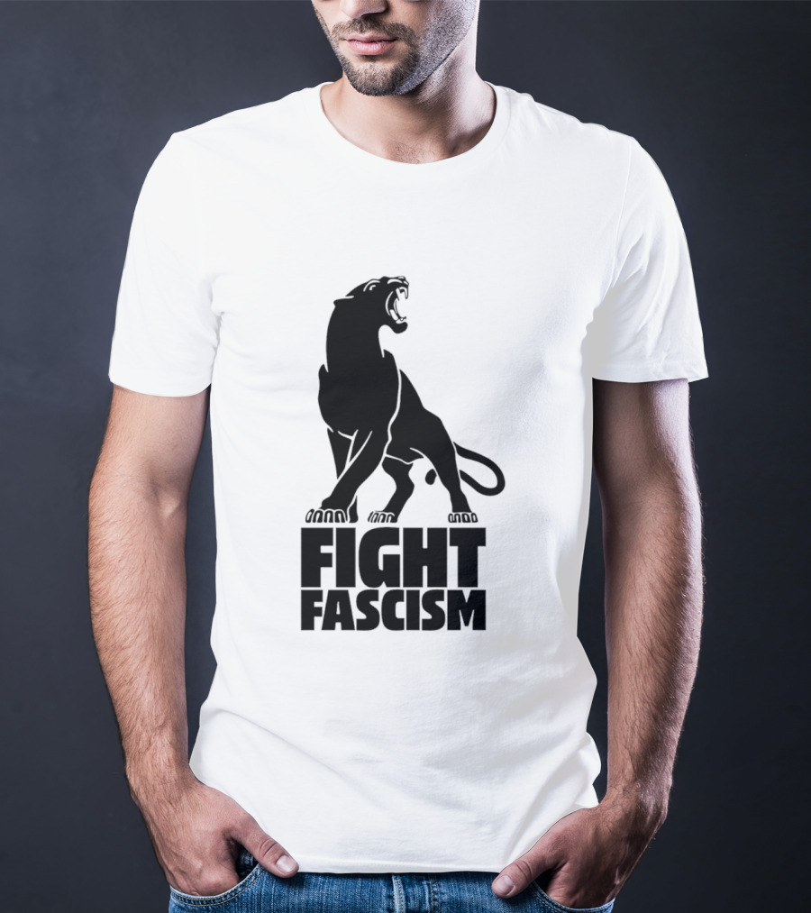 Fight Fascism Panther Roar Black Power Movement T-Shirt