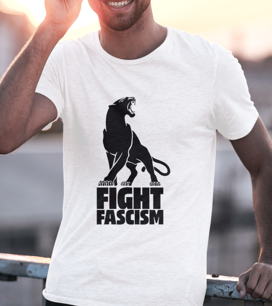 Fight Fascism Panther Roar Black Power Movement T-Shirt