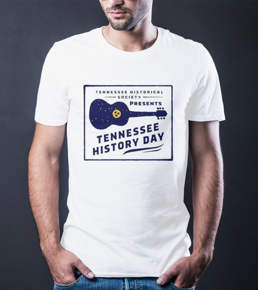 Tennessee Historical Society Presents Tennessee History Day Guitar T-Shirt