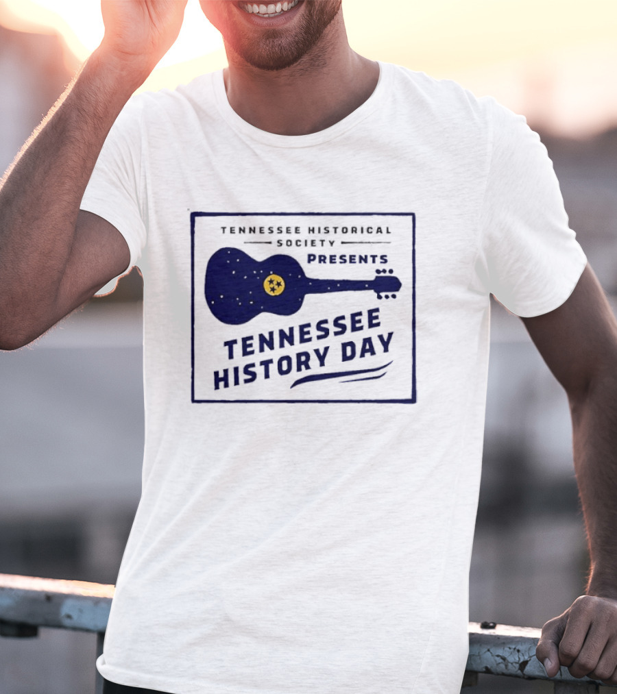 Tennessee Historical Society Presents Tennessee History Day Guitar T-Shirt