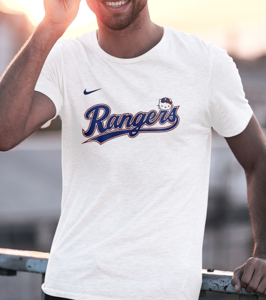 Texas Rangers Hello Kitty Collaboration Nike Rangers T-Shirt