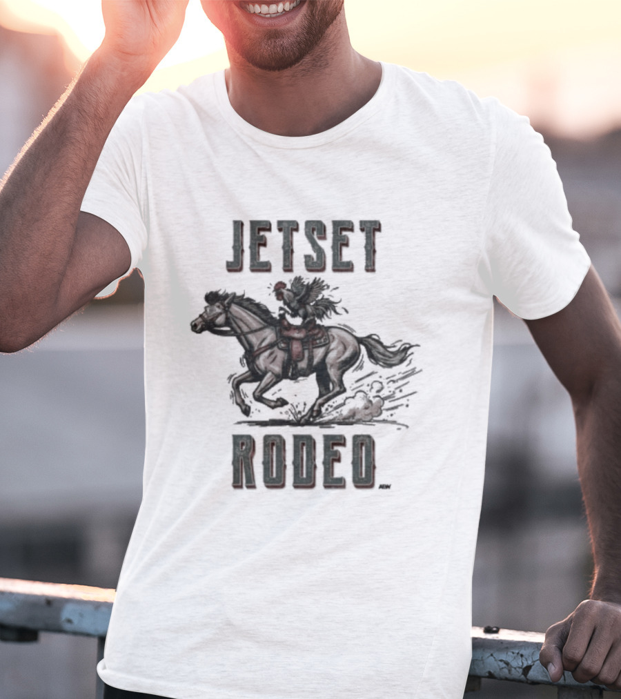 Jetset Rodeo Ride It Cowboy Horse Adventure T-Shirt