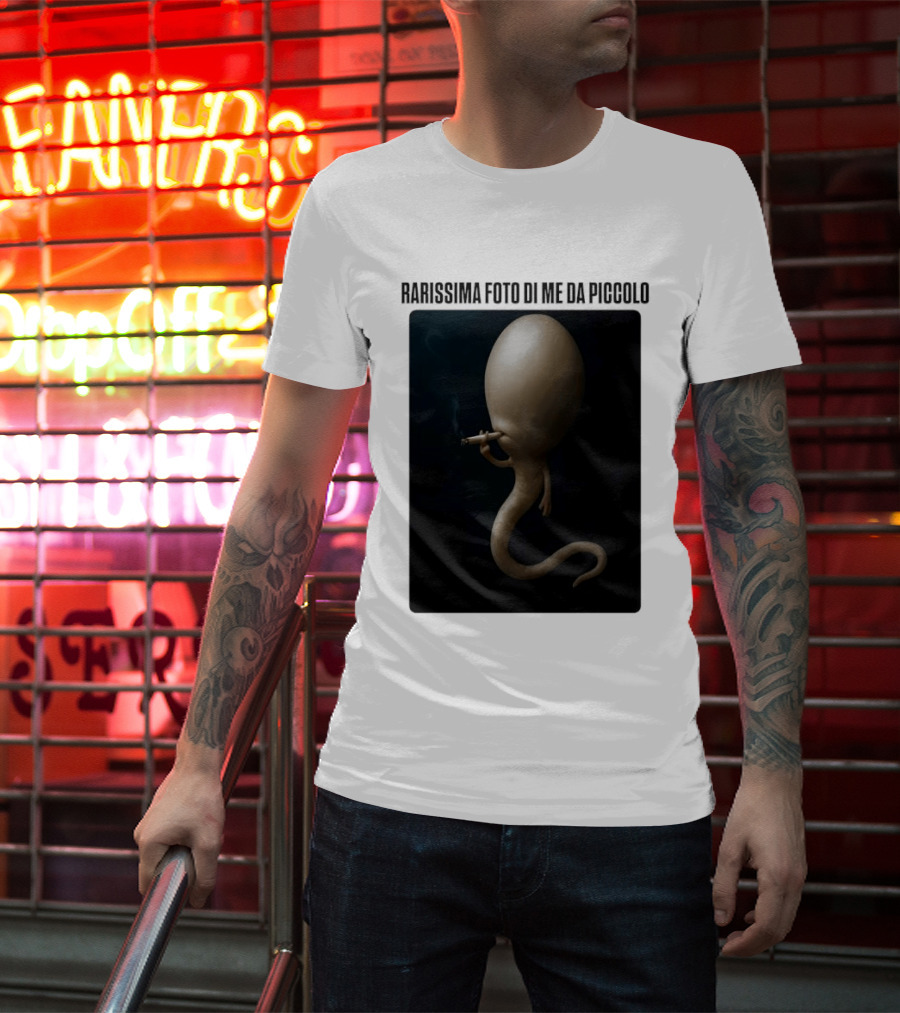 Rarissima Foto Di Me Da Piccolo Alieno Iconico Comico Divertente T-Shirt