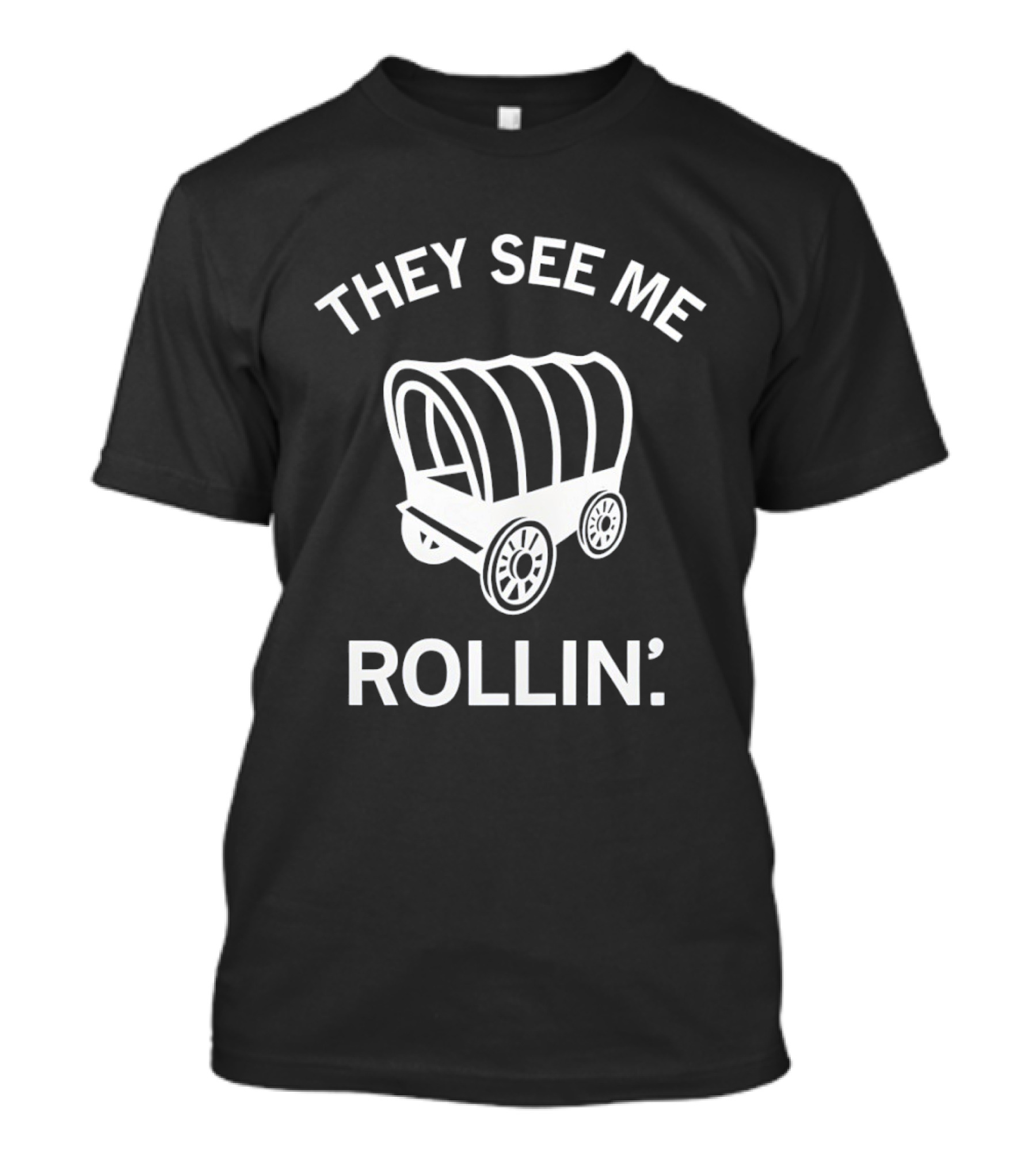 Boomer Sooner Oklahoma They See Me Rollin' Wagon T-Shirt