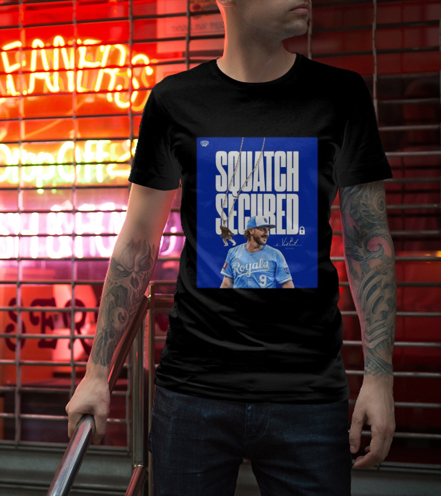 Squatch Secured Vinnie Pasquantino Royals Signature Collection T-Shirt