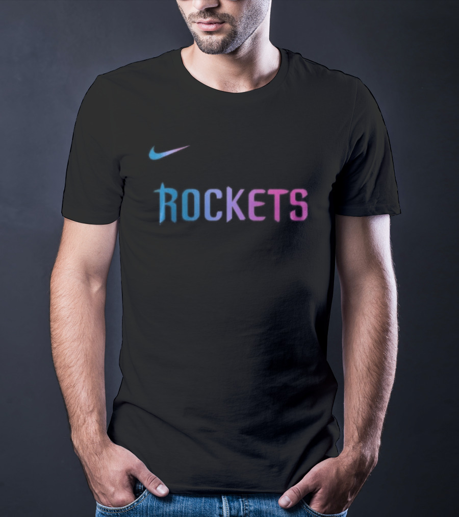 Nike Houston Rockets Cyberpunk T-Shirt