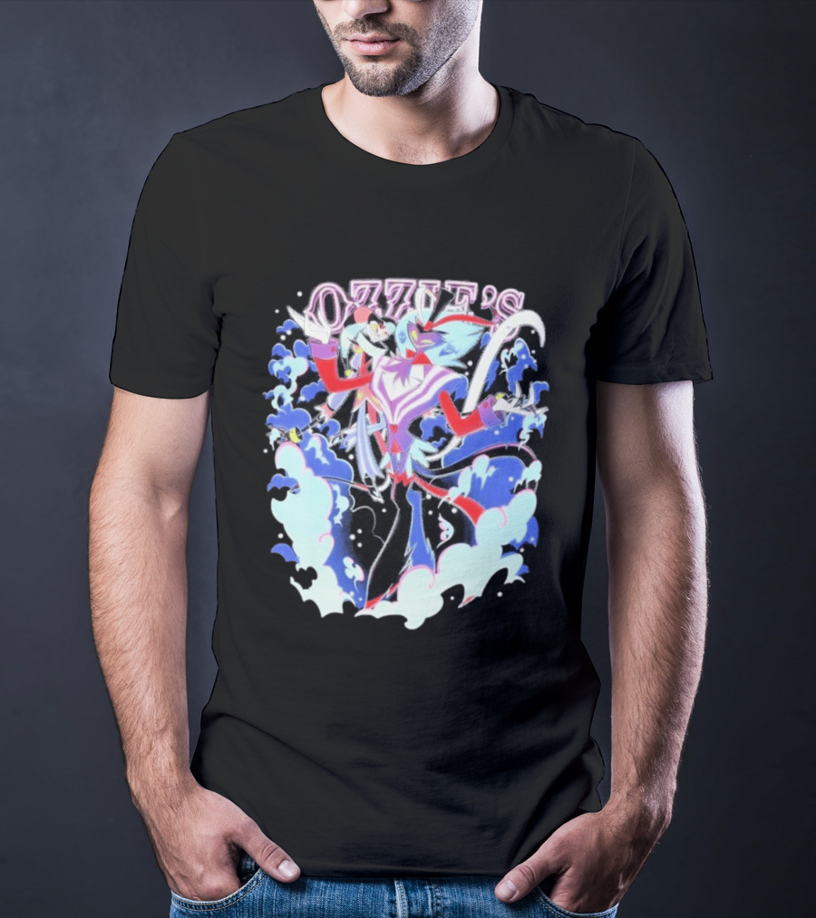 Ozzie's Helluva Boss Fizzarolli Asmodeus Clouds T-Shirt