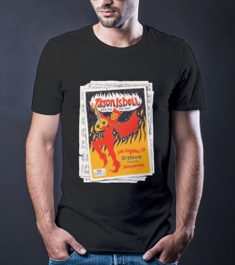 Jason Isbell And The 400 Unit Orpheum Theatre Los Angeles CA January 31 2026 Show T-Shirt
