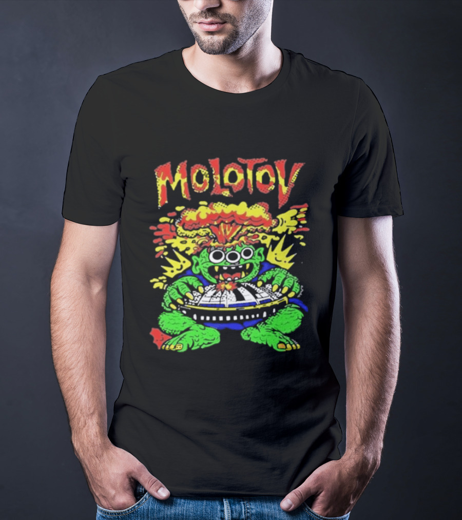 Molotov January 31 2026 Mexico Monster Art Explosion T-Shirt