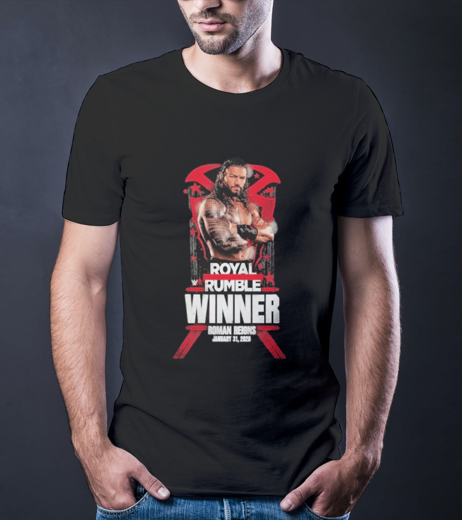 Roman Reigns Royal Rumble Winner January 31 2026 WWE T-Shirt