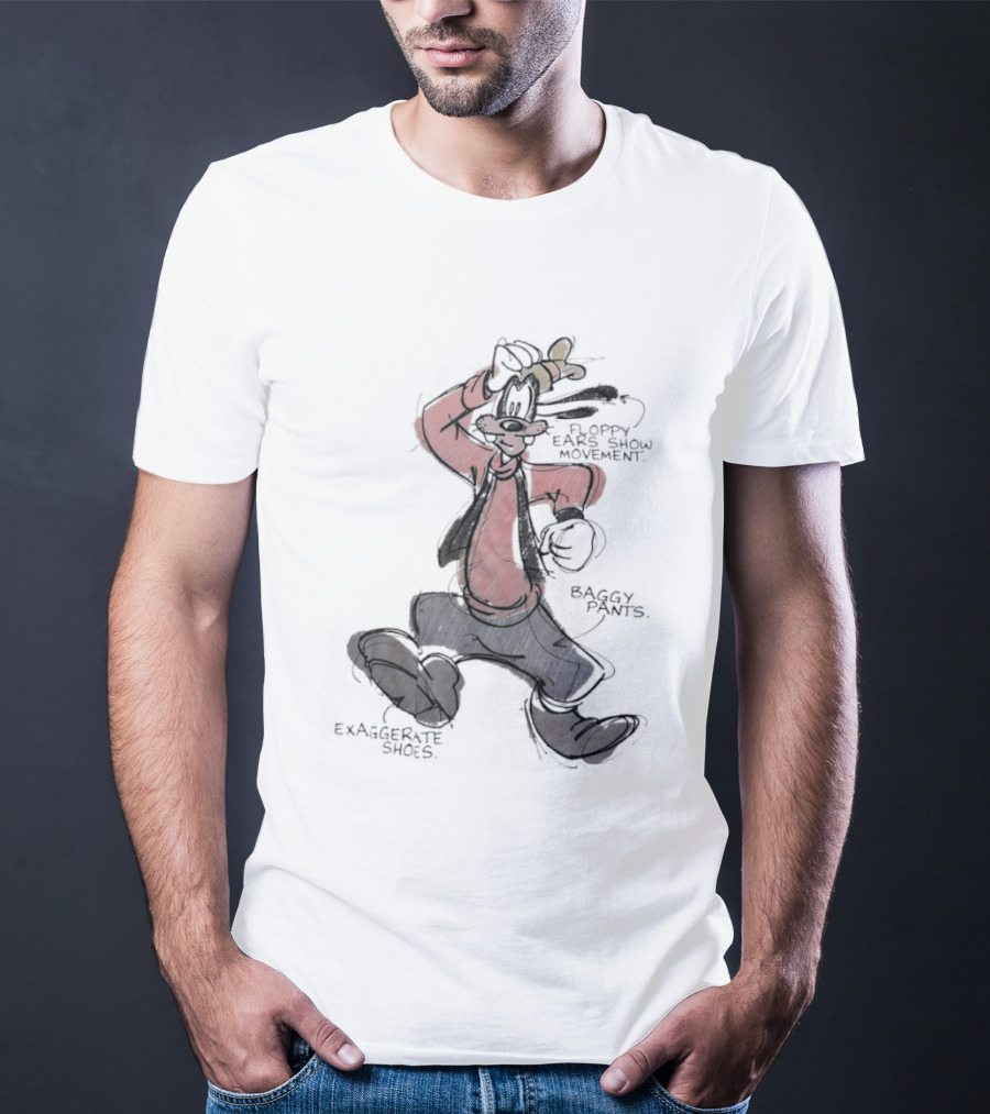 Goofy Floppy Ears Movement Baggy Pants Exaggerated Shoes T-Shirt