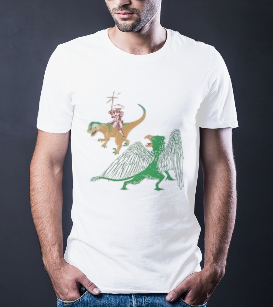 Jack Black Monster Tag Dinosaur And Griffin Fantasy T-Shirt