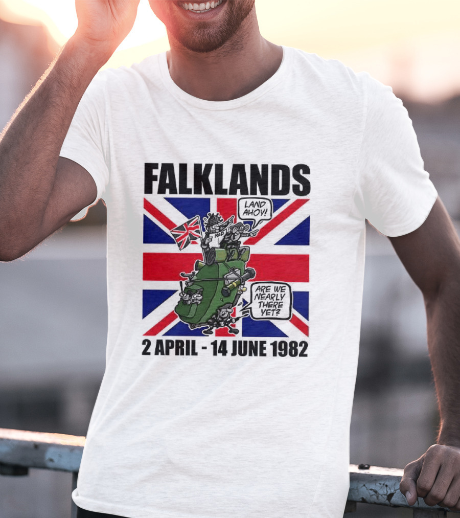 Falklands War 2 April 14 June 1982 Union Jack Tank T-Shirt