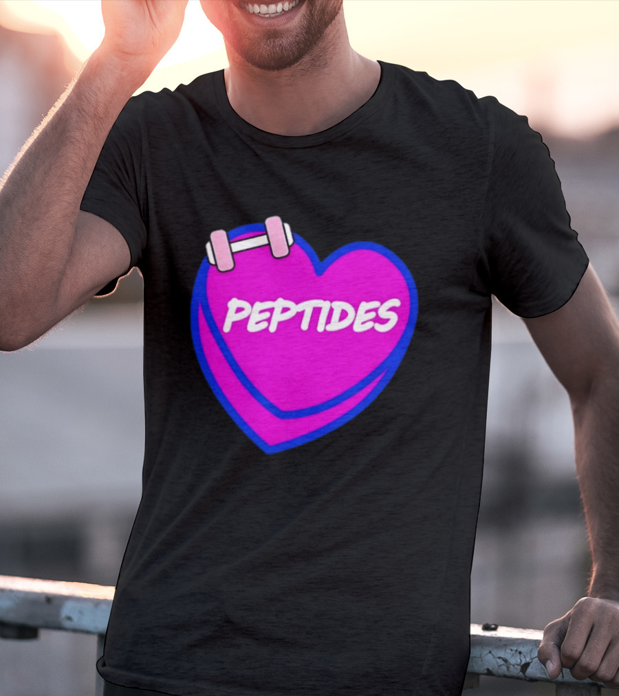 Valentines Day Sweet Hearts Love Peptides Candy Workout T-Shirt
