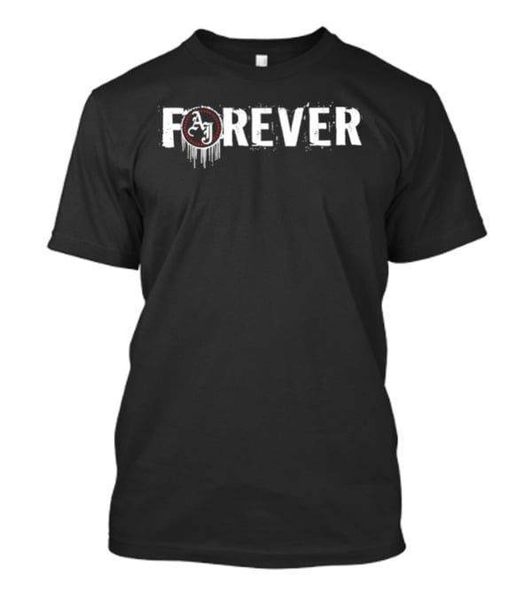 WWE AJ Styles P1 Forever Red Circle Logo Print T-Shirt