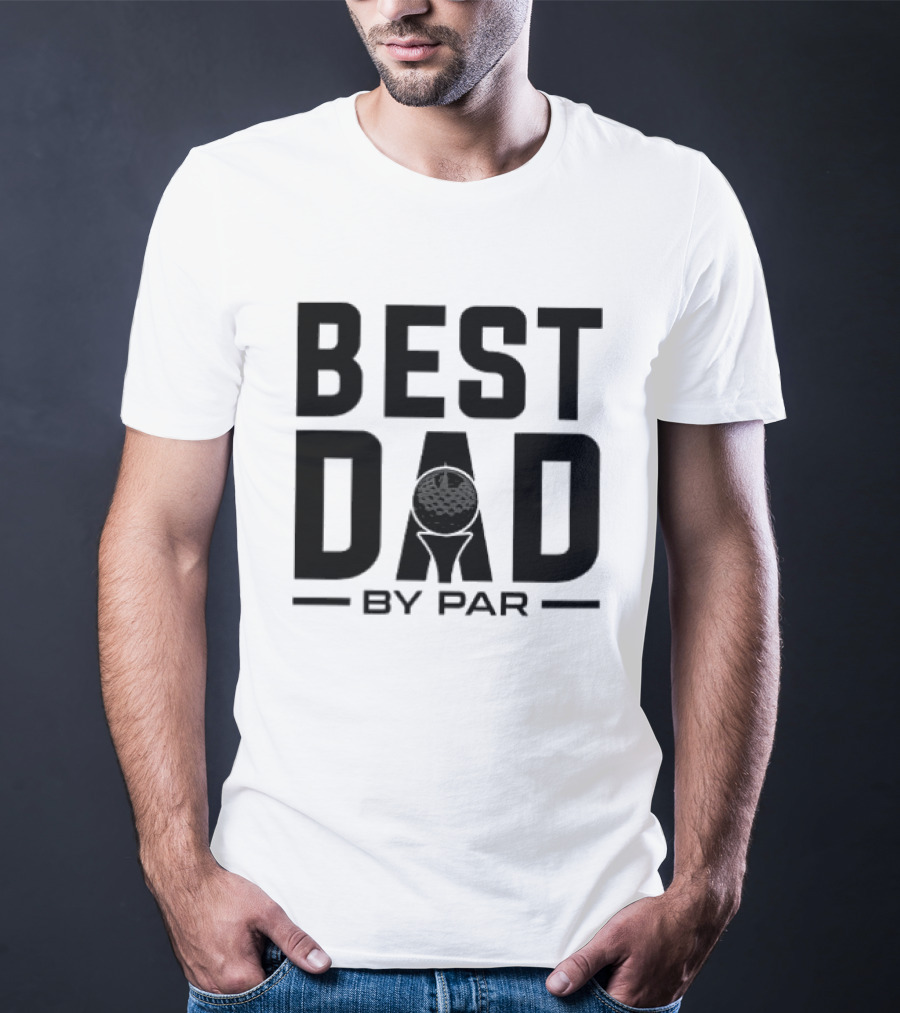 Best Dad By Par Modern Golf T-Shirt