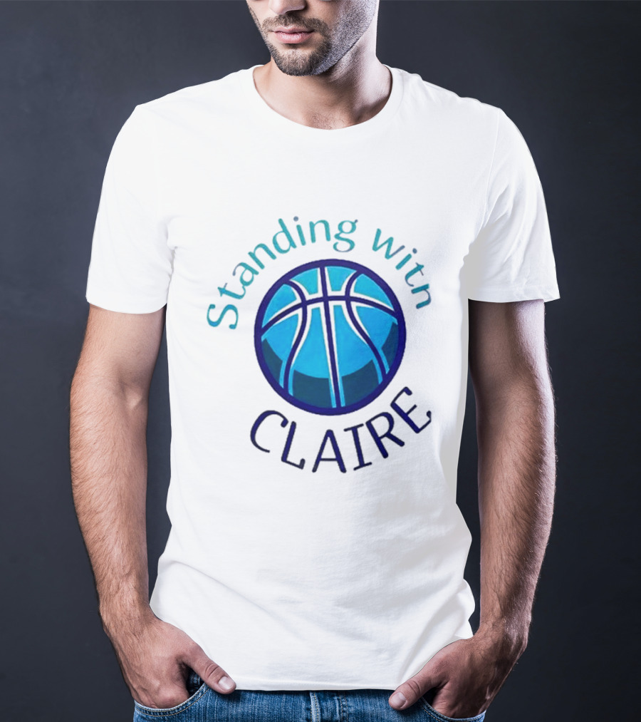 Standing With Claire Basketball Support T-Shirt