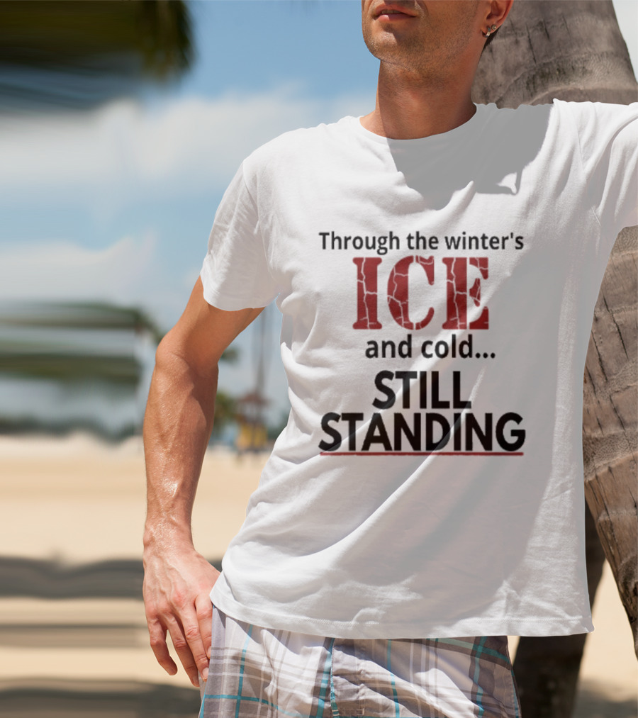 Through The Winter's ICE And Cold Still Standing Streets Of Minneapolis T-Shirt