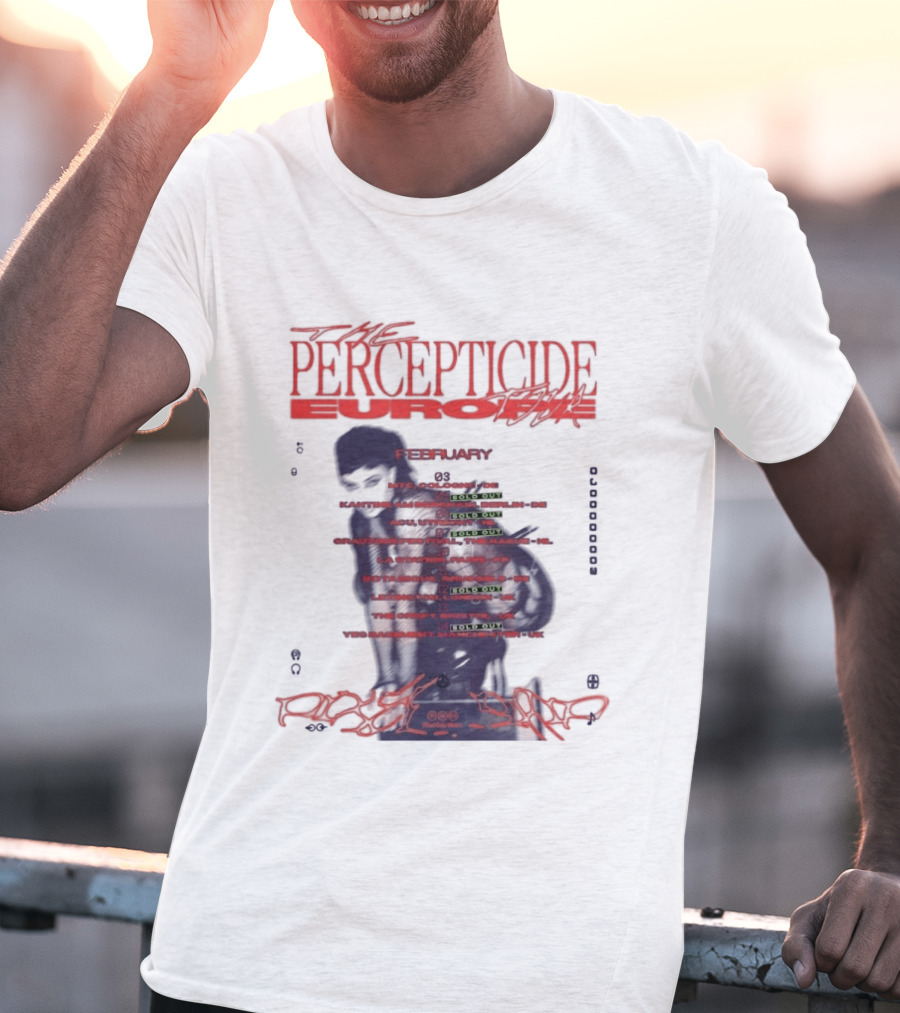 PERCEPTICIDE Europe Tour 2026 Dates And Locations T-Shirt