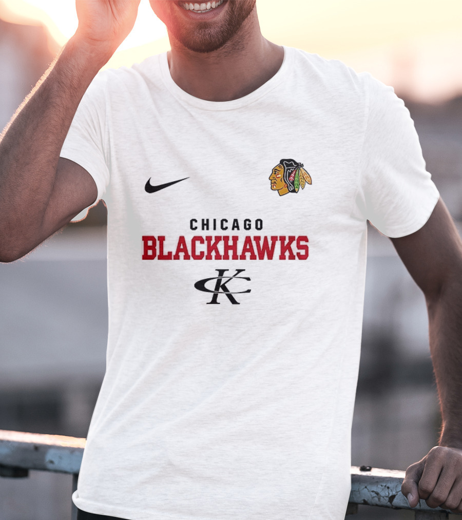 Chicago Blackhawks Kenny Chesney No Shoes Nation Tour Nike Collaboration T-Shirt