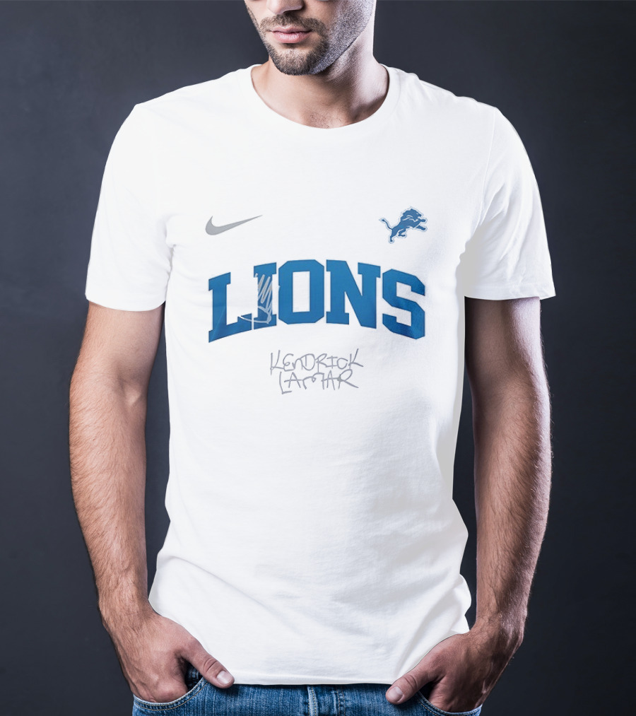 Nike Detroit Lions Kendrick Lamar King Kunta Collaboration T-Shirt