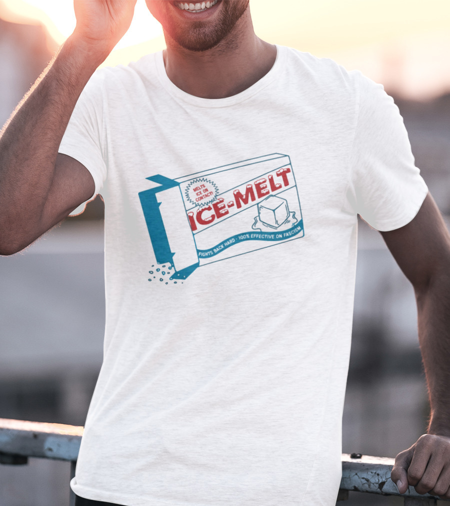 Ice Melt Salt Box Ice Cubes Winter Snow Solution T-Shirt