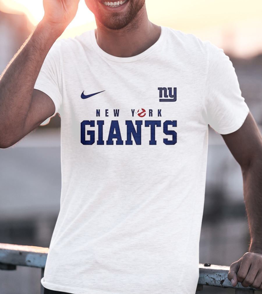 New York Giants Ghostbusters Collaboration Who Ya Gonna Call Nike NFL T-Shirt
