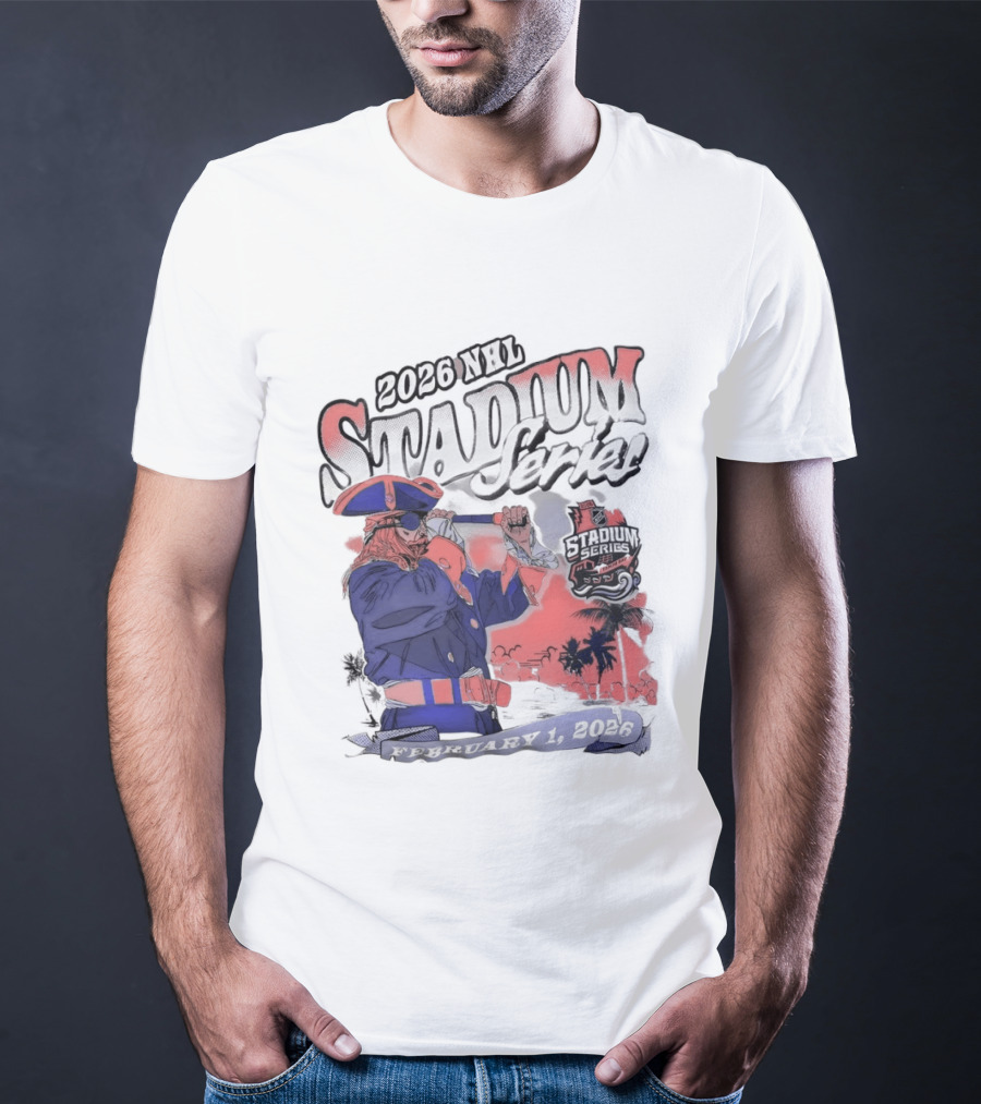 Tampa Bay Buccaneers Stadium Series 2026 Feb 1 Pirate Captain T-Shirt