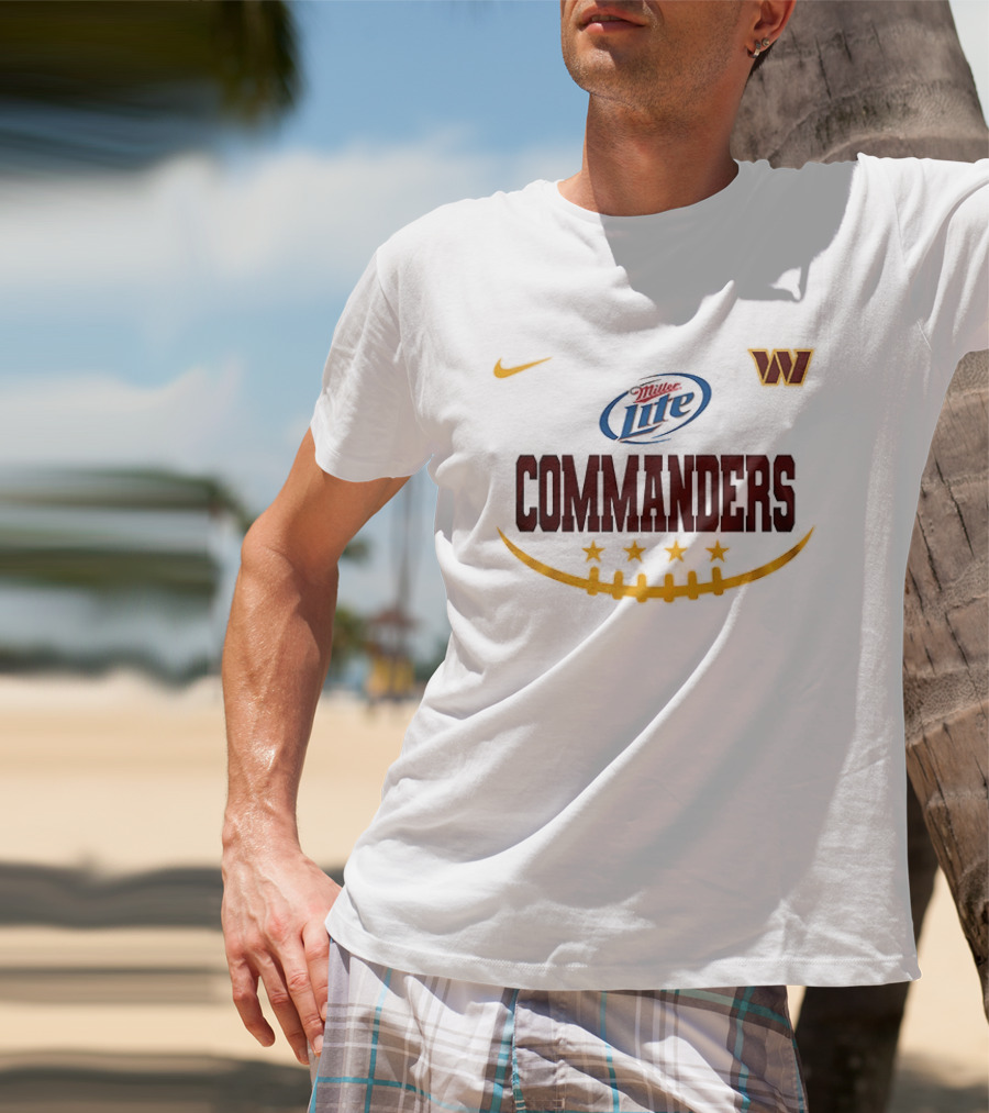 Miller Lite Washington Commanders Nike Collaboration T-Shirt