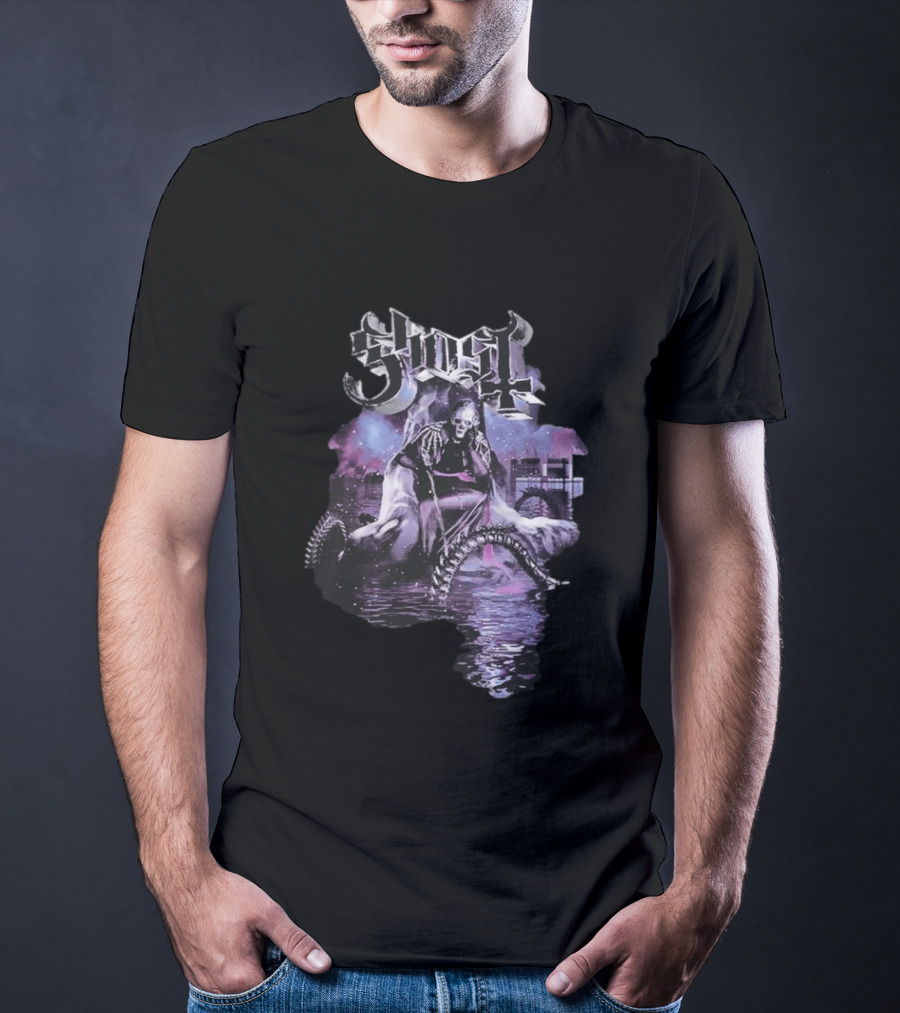 Ghost Montreal 2026 Skeleton Water Reflections Event New T-Shirt