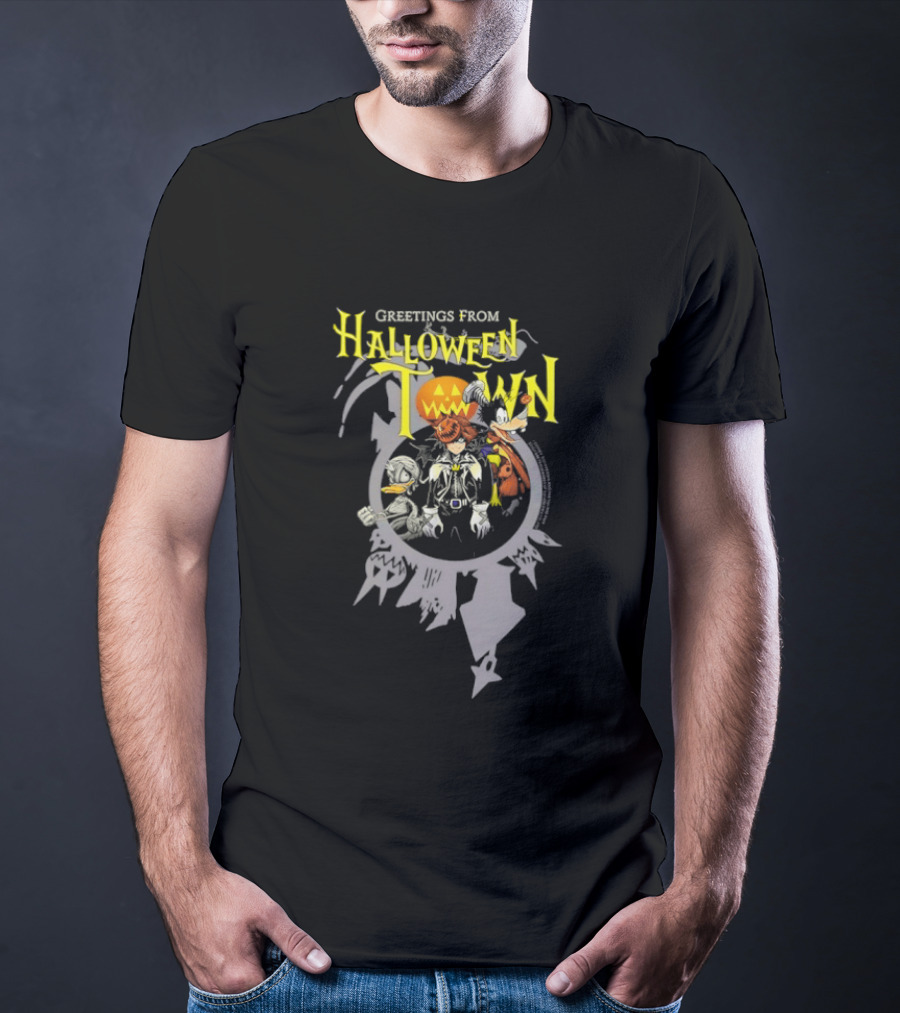 Greetings From Halloween Town Disney Kingdom Hearts Graphic Adventure T-Shirt