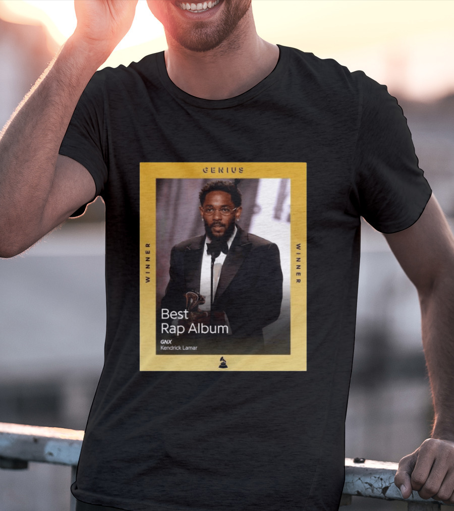 Genius Winner Kendrick Lamar Best Rap Album GNX T-Shirt