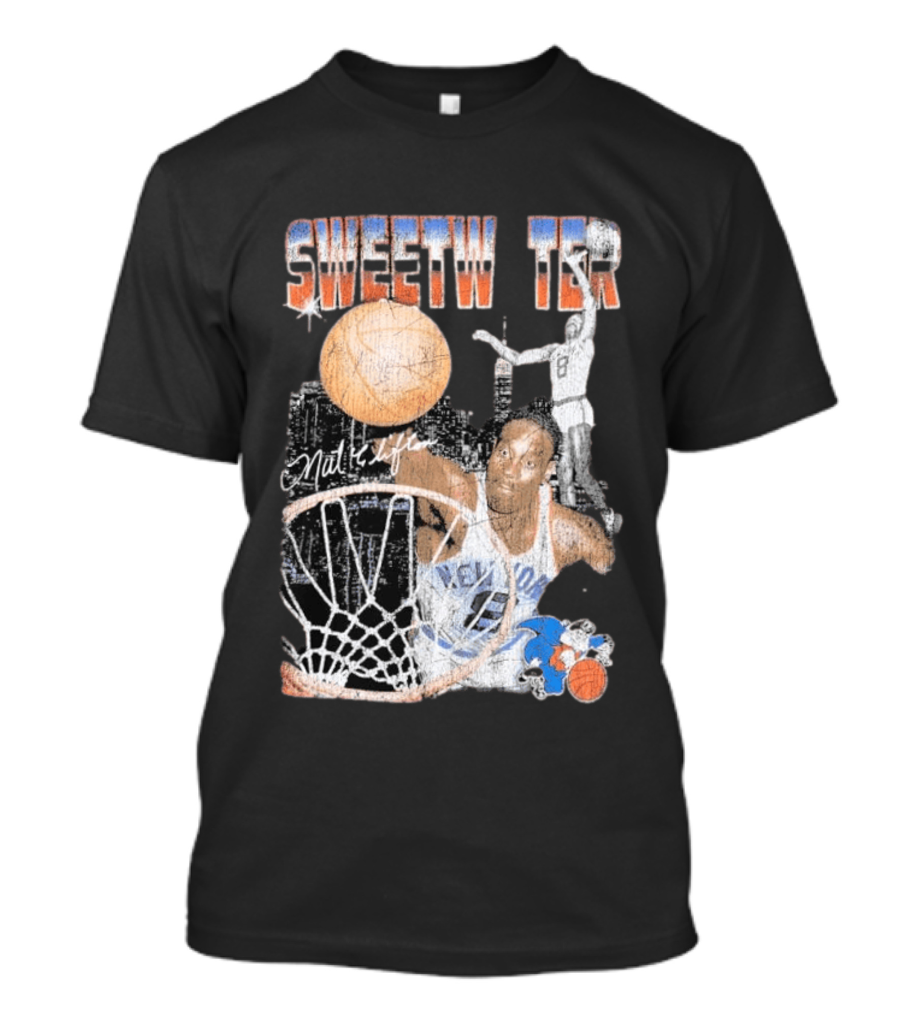 Mitchell And Ness Nathaniel Clifton Sweetwater New York Knicks NBA Pioneers Player T-Shirt