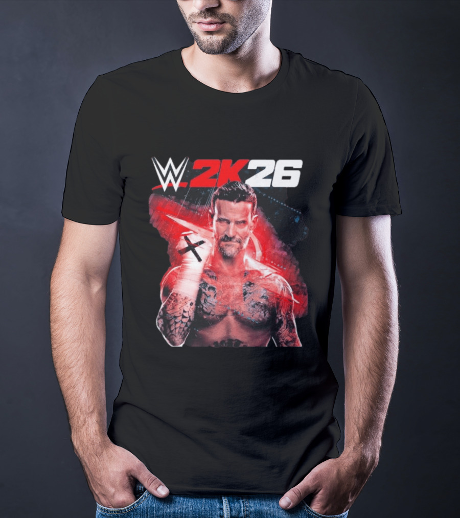 WWE 2K26 CM Punk Best In The World Cover Star Edition T-Shirt