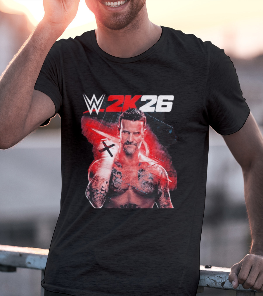 WWE 2K26 CM Punk Best In The World Cover Star Edition T-Shirt