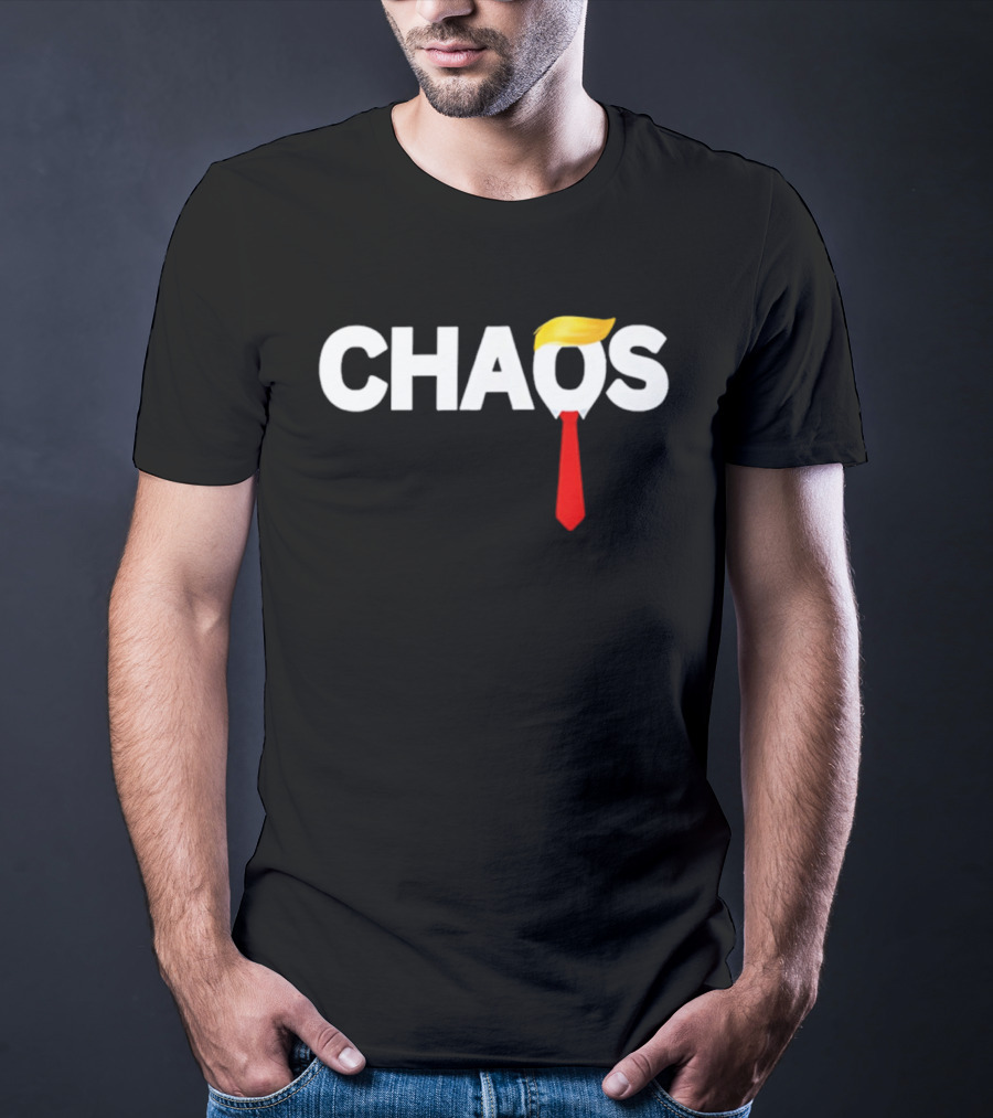 CHAOS Trump Hair Iconic Red Tie T-Shirt