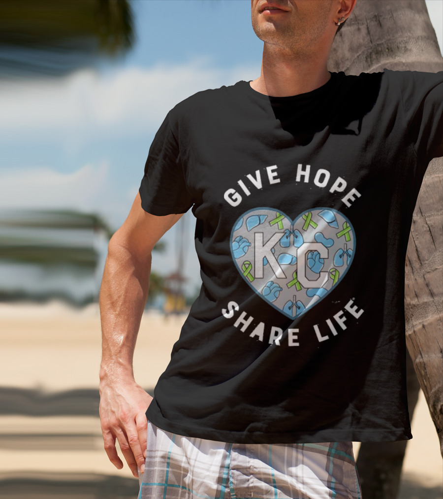 Midwest Transplant 2026 KC Heart Give Hope Share Life T-Shirt