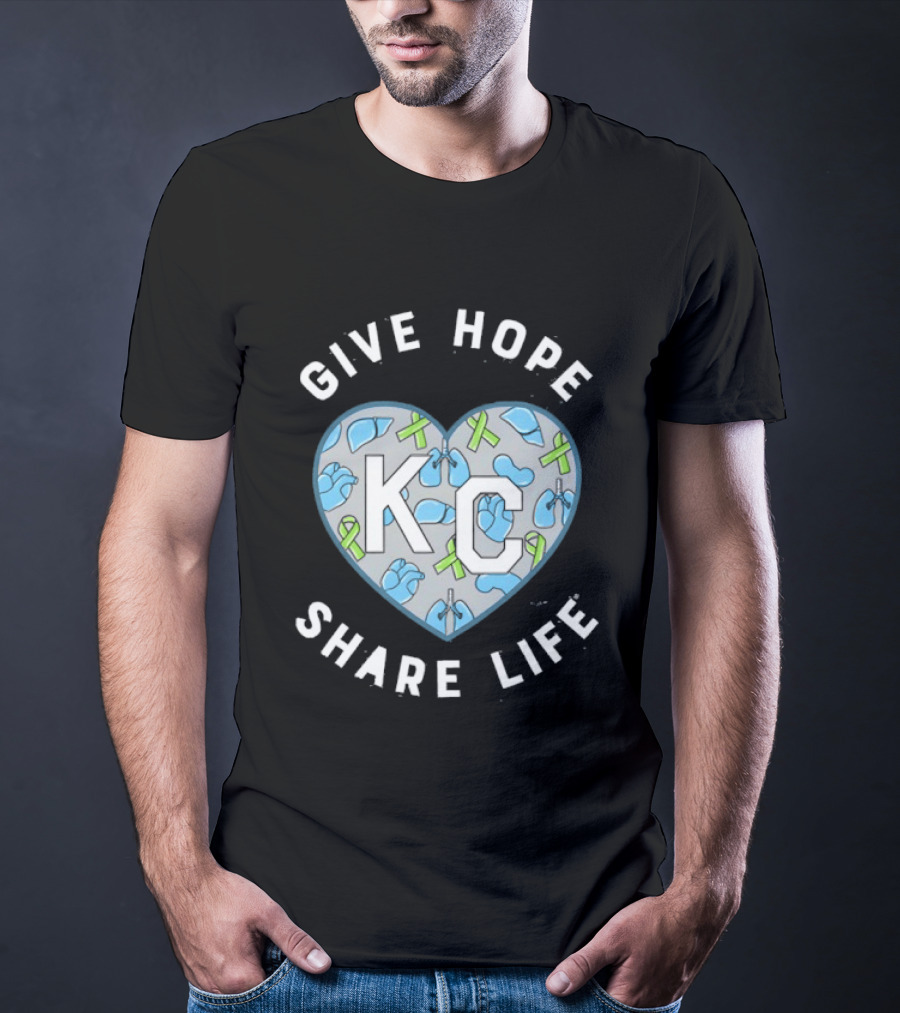 Midwest Transplant 2026 KC Heart Give Hope Share Life T-Shirt