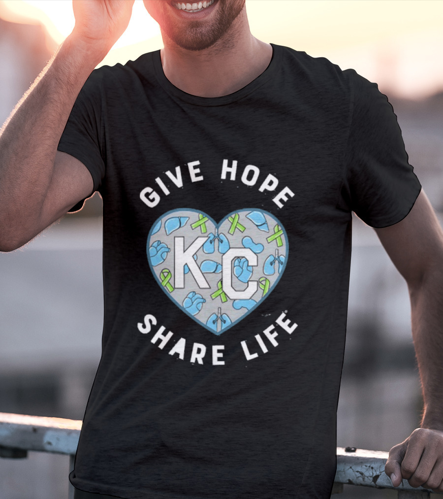 Midwest Transplant 2026 KC Heart Give Hope Share Life T-Shirt