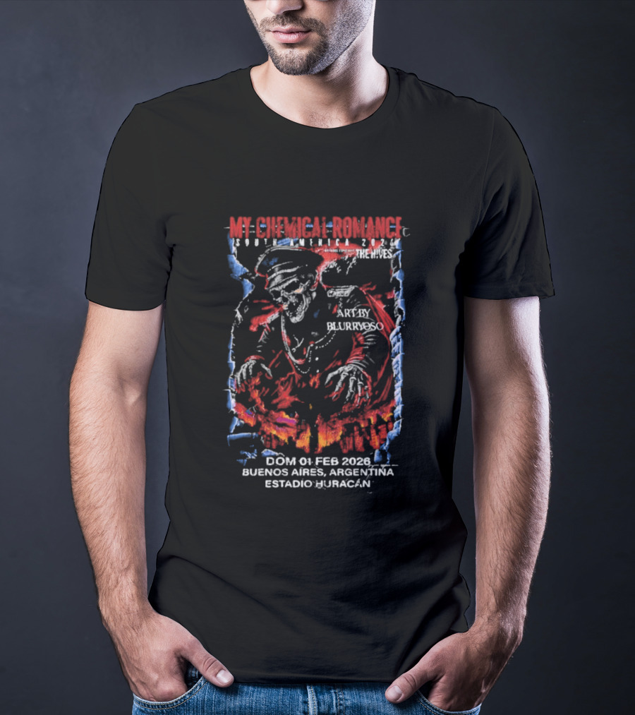 My Chemical Romance Buenos Aires Argentina February 2026 Buenos Aires Estadio Huracán T-Shirt
