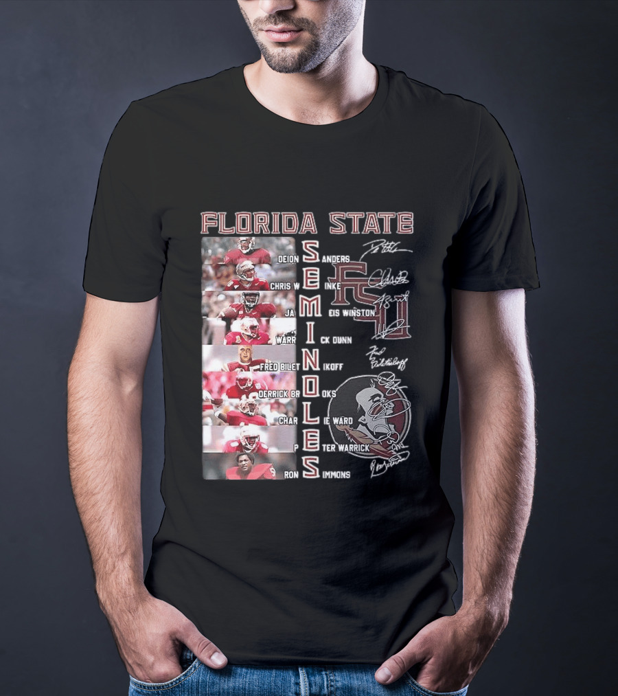 FSU Seminoles Football Player College Name And Thank You For The Memories T-Shirt