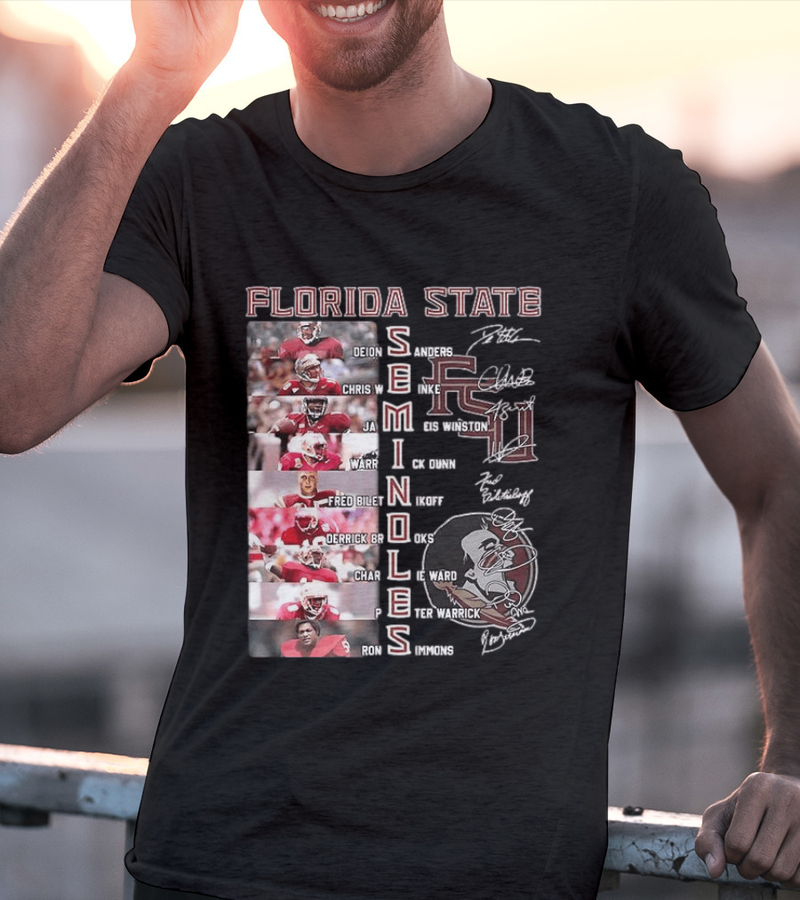 FSU Seminoles Football Player College Name And Thank You For The Memories T-Shirt