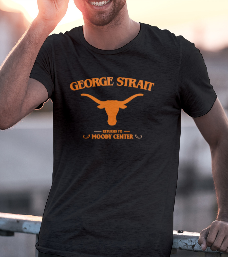 George Strait Longhorn Iconography Moody Center Return Event T-Shirt