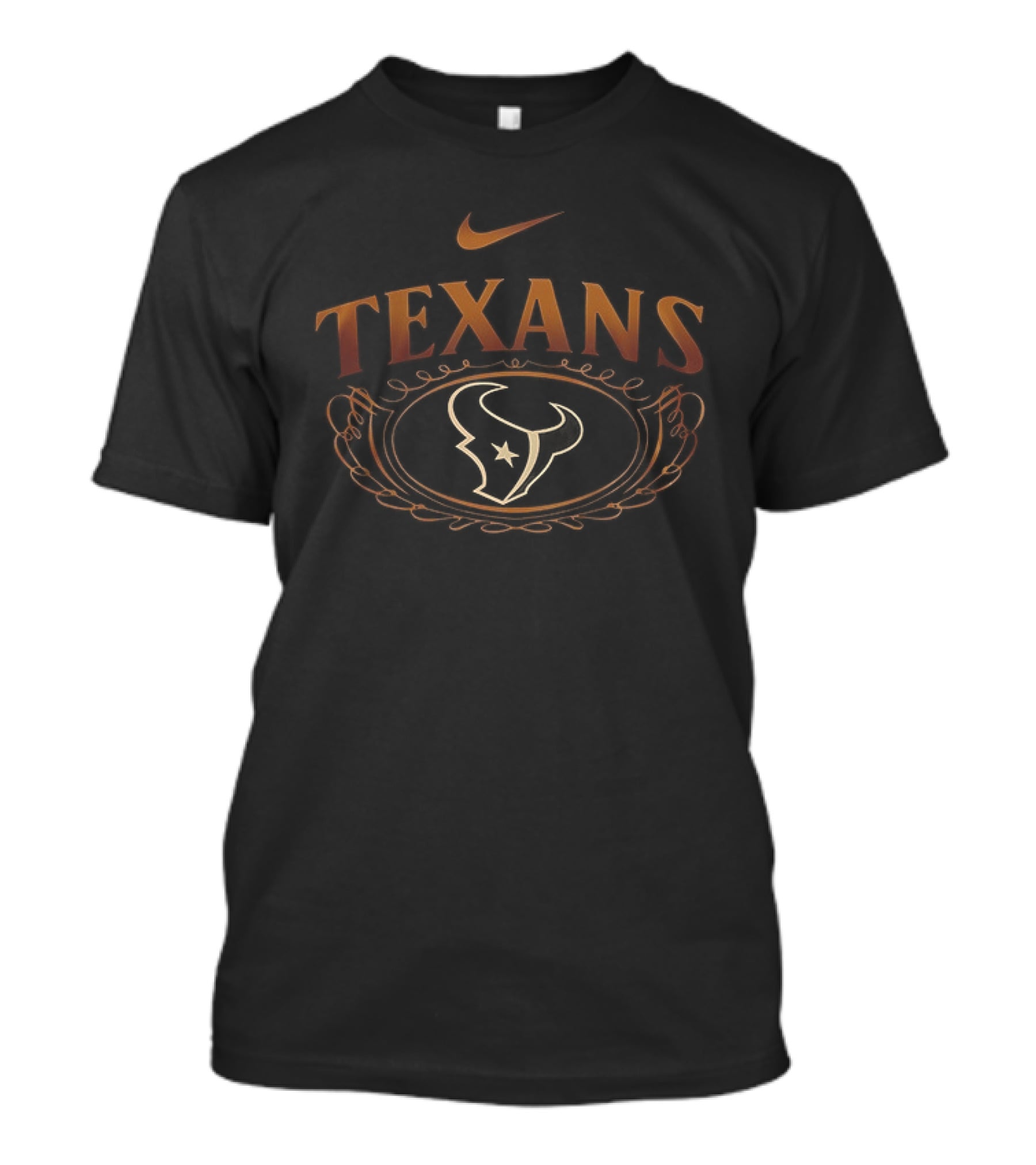 Houston Texans Nike Flaming Skull Jack Daniels Eagle T-Shirt