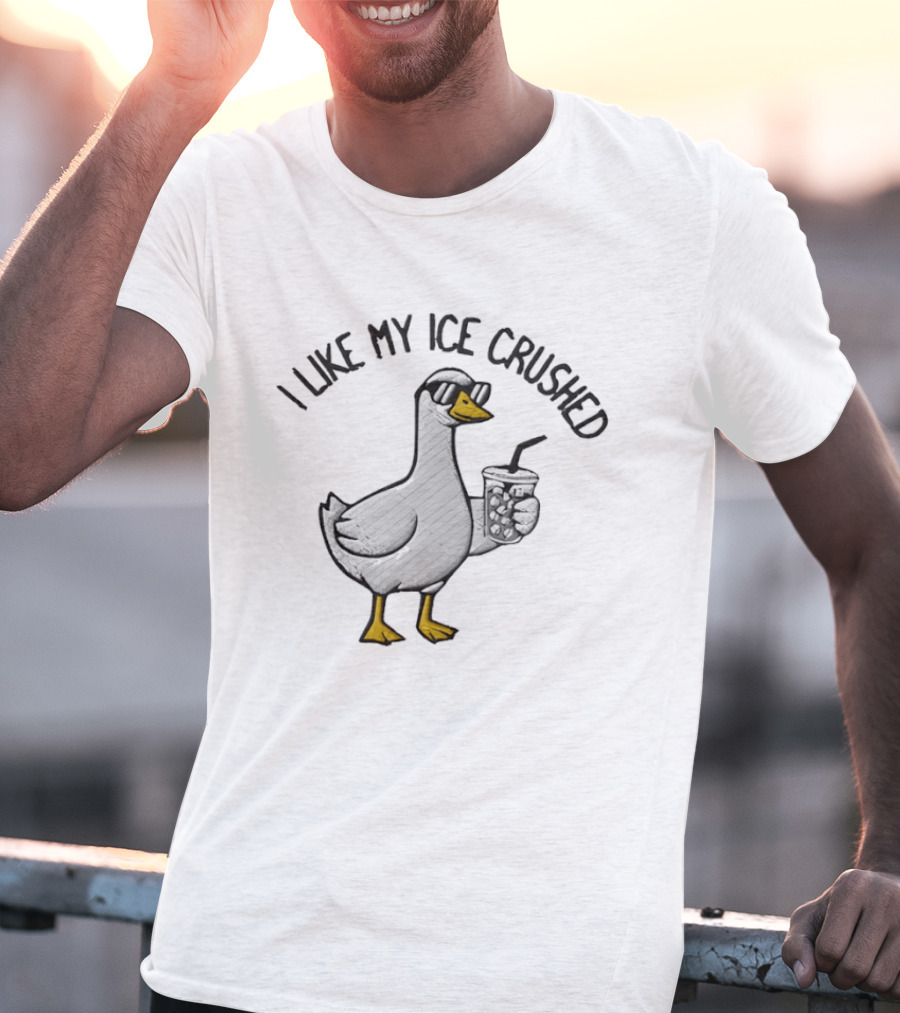 I Like My ICE Crushed Goose Abolish ICE T-Shirt