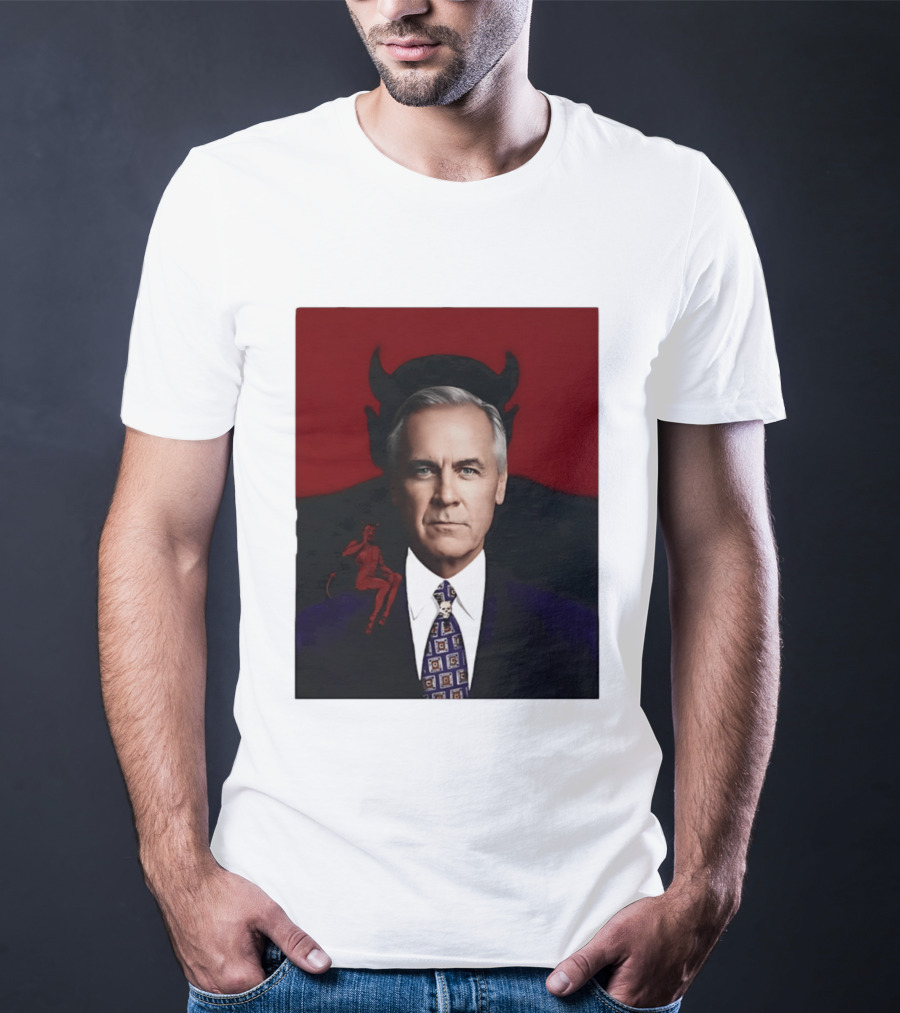 Mark Carney Devil Horns Red T-Shirt