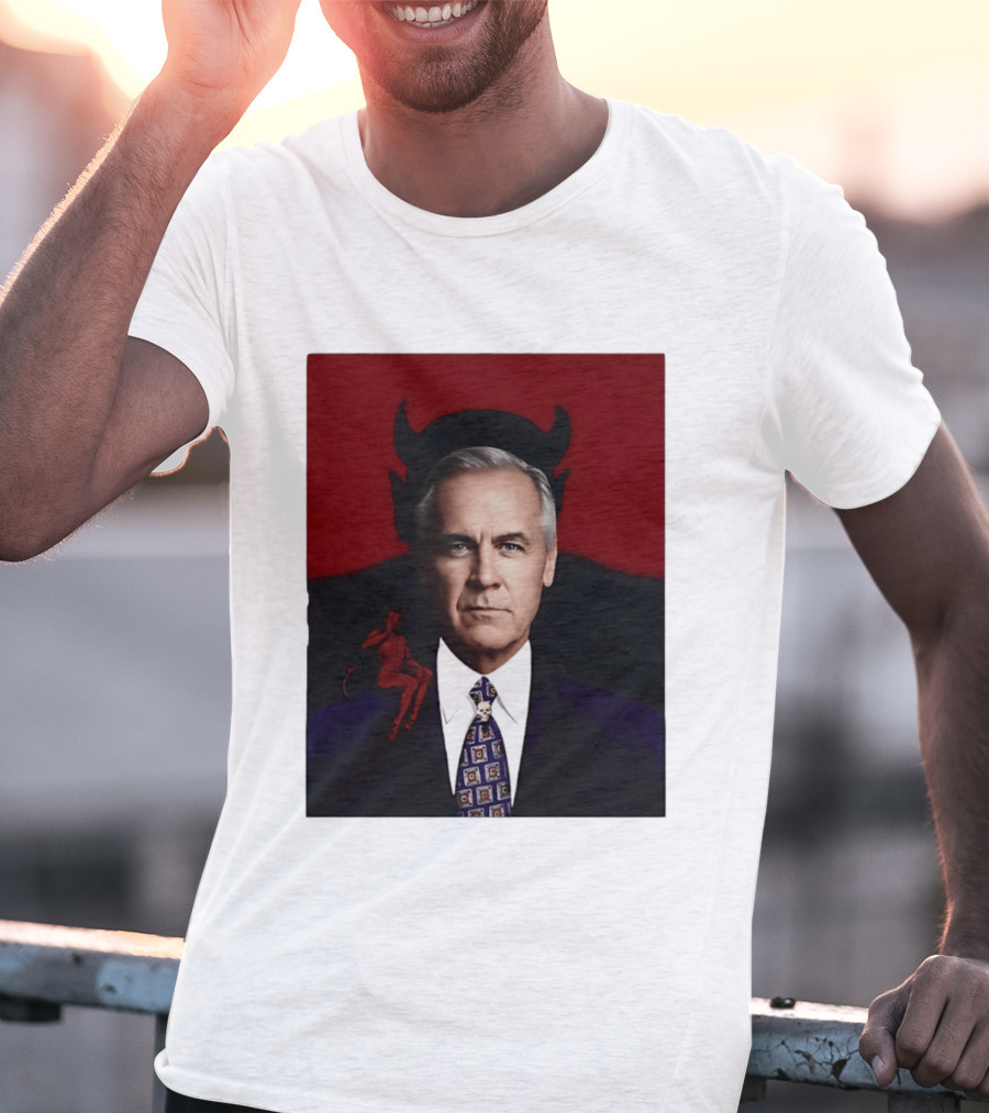 Mark Carney Devil Horns Red T-Shirt