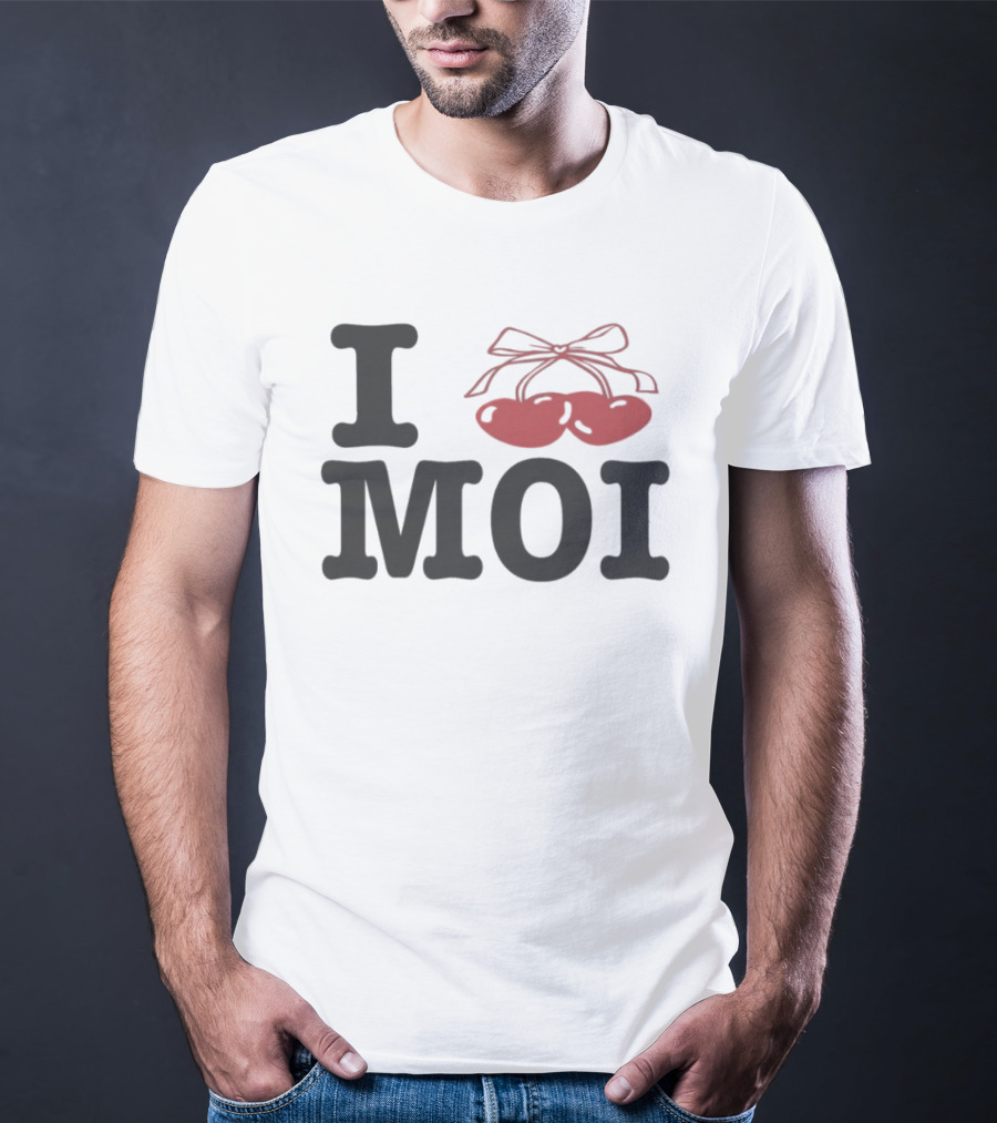 Cozy Crush I Love Moi Cherry Bow T-Shirt